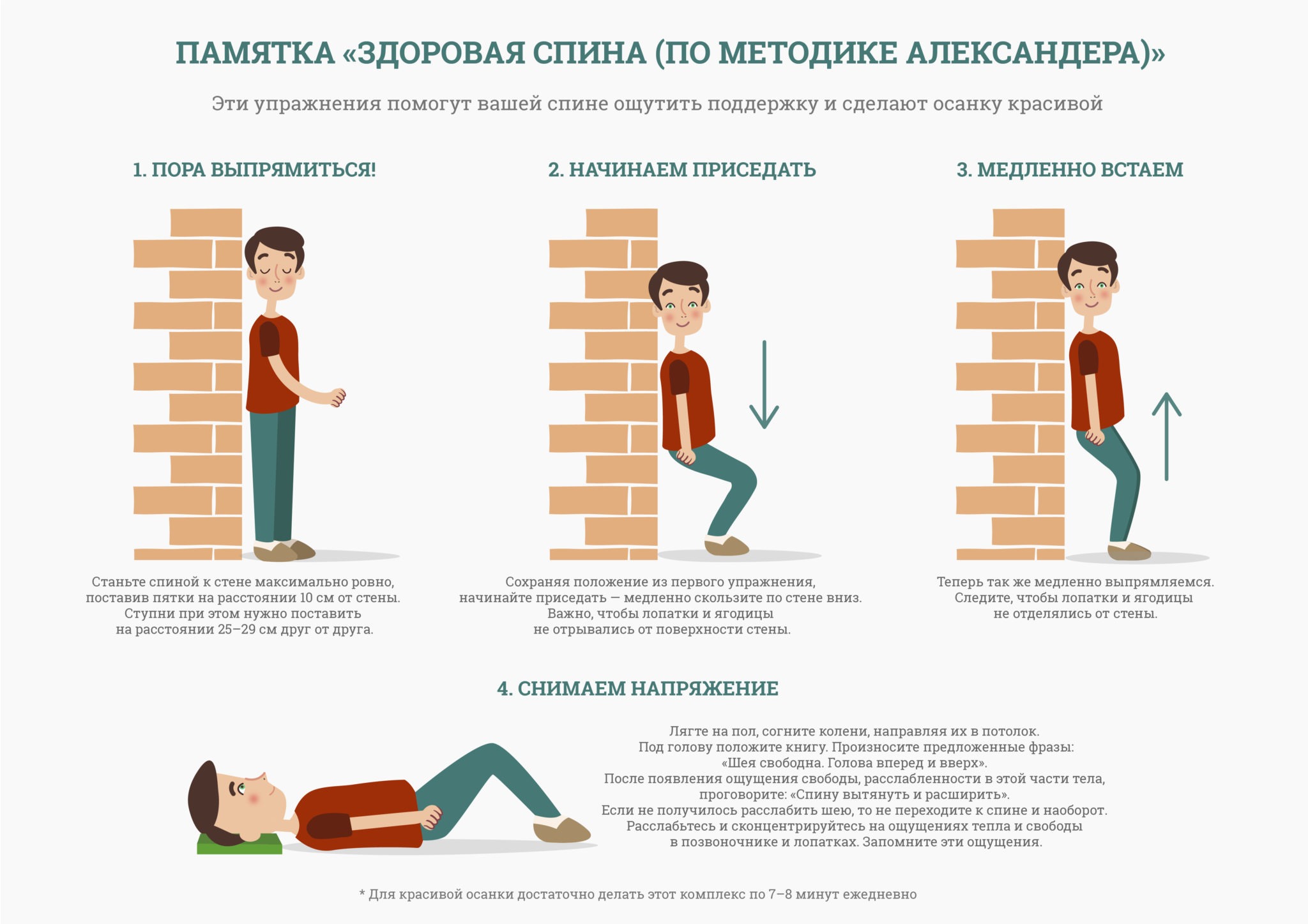 Памятка об осанке для детей