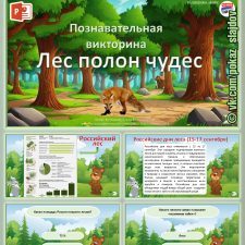 Познавательная викторина + рассказ «Лес полон чудес» к Российским дням леса (15-17 сентября)