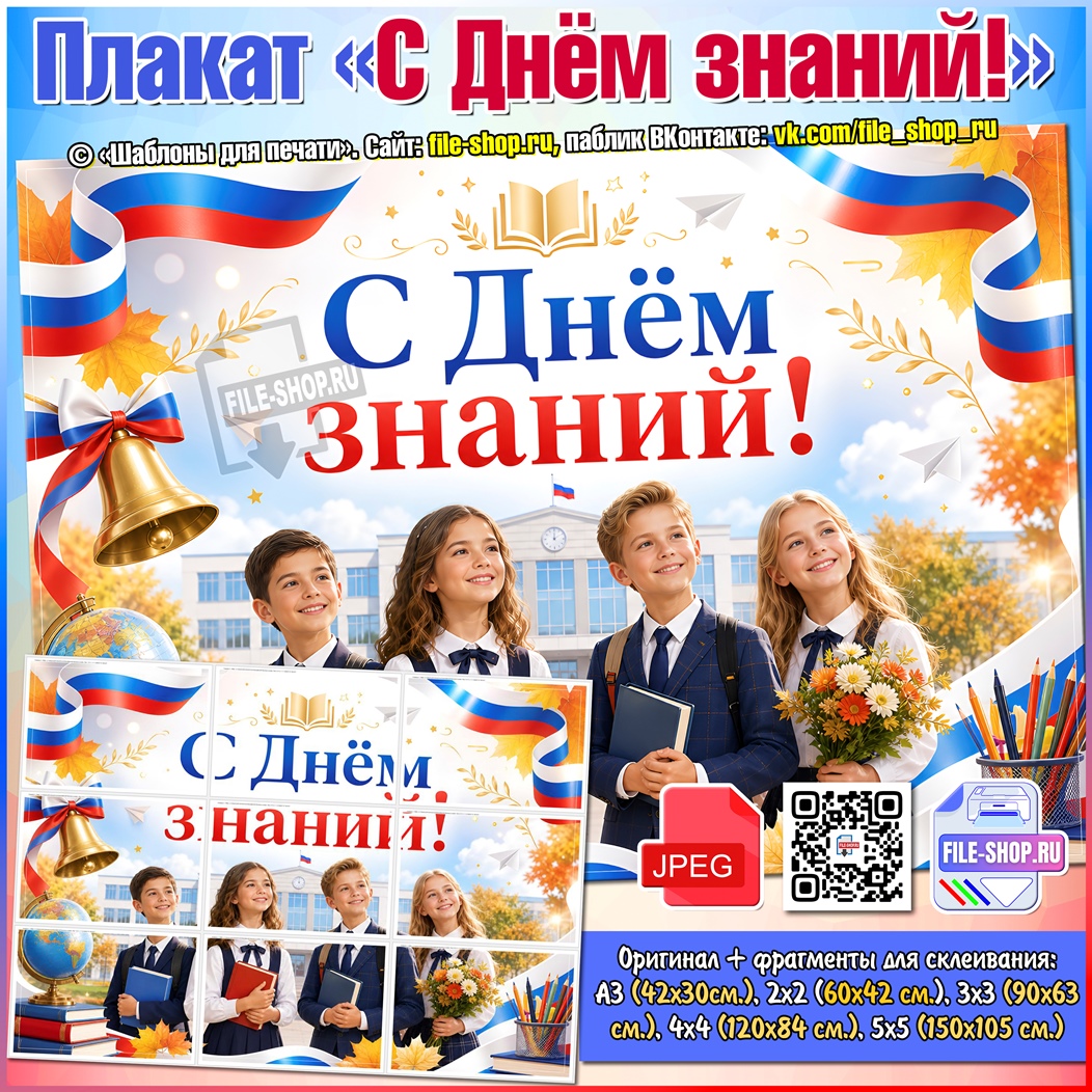 Плакат «С Днём знаний!»
