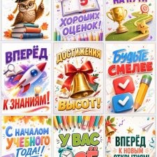 Мотивирующие плакаты (постеры) на День знаний к 1 сентября