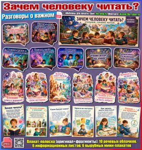 Оформление «Зачем человеку читать?» к занятию «Разговоры о важном» (28 сентября 2026)