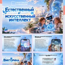 Презентация с викториной «Естественный и искусственный интеллект» + рабочий лист к занятию «Разговоры о важном» (21 сентября 2026)