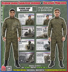 Оформление «Нурмагомед Гаджимагомедов и Василий Марзоев» к занятию «Разговоры о важном» (21 сентября 2026)