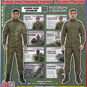 Оформление «Нурмагомед Гаджимагомедов и Василий Марзоев» к занятию «Разговоры о важном» (21 сентября 2026)