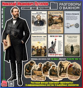 Набор шаблонов «Николай Иванович Путилов» к занятию «Разговоры о важном» (7 сентября 2026)
