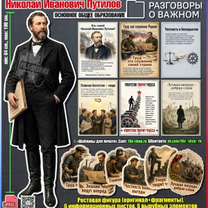 Набор шаблонов «Николай Иванович Путилов» к занятию «Разговоры о важном» (7 сентября 2026)