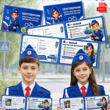 Удостоверение ЮИДовца (шаблоны для изготовления)