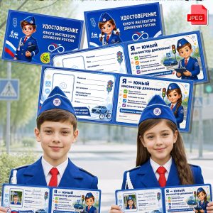 Удостоверение ЮИДовца (шаблоны для изготовления)