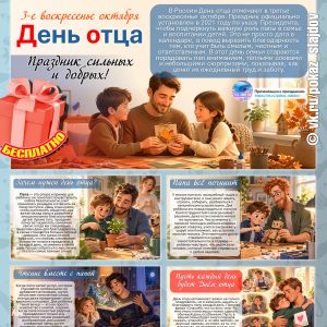 День отца в России (познавательная презентация для школьников)