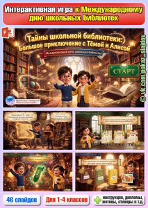 Международный день школьных библиотек (интерактивная игра-приключение для 1-4 классов)