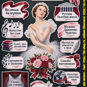 Оформление «Галина Сергеевна Уланова» к занятию «Разговоры о важном» (19 октября 2026) для 6-11 классов