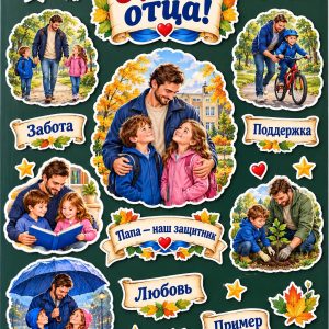 Оформление на День отца в свободном стиле