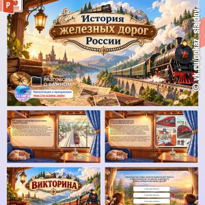Презентация с викториной «История железных дорог России» + рабочий лист к занятию «Разговоры о важном» (19 октября 2026)