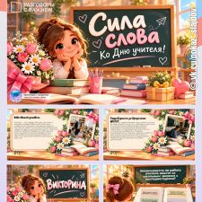 Презентация с викториной «Сила слова. Ко Дню учителя» + рабочий лист к занятию «Разговоры о важном» (5 октября 2026)